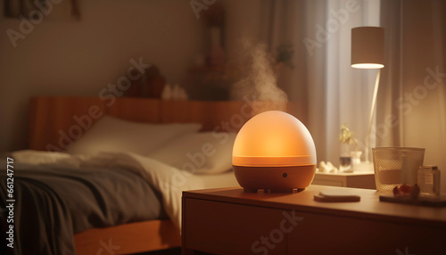 humidifier in the bedroom photo