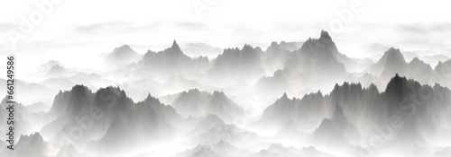 mountains and clouds	

