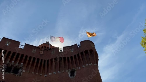 Wallpaper Mural Video of the 14th-century gateway tower Le Castillet from Perpignan France Torontodigital.ca