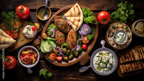 Fresh Selection of Traditional Greek Food