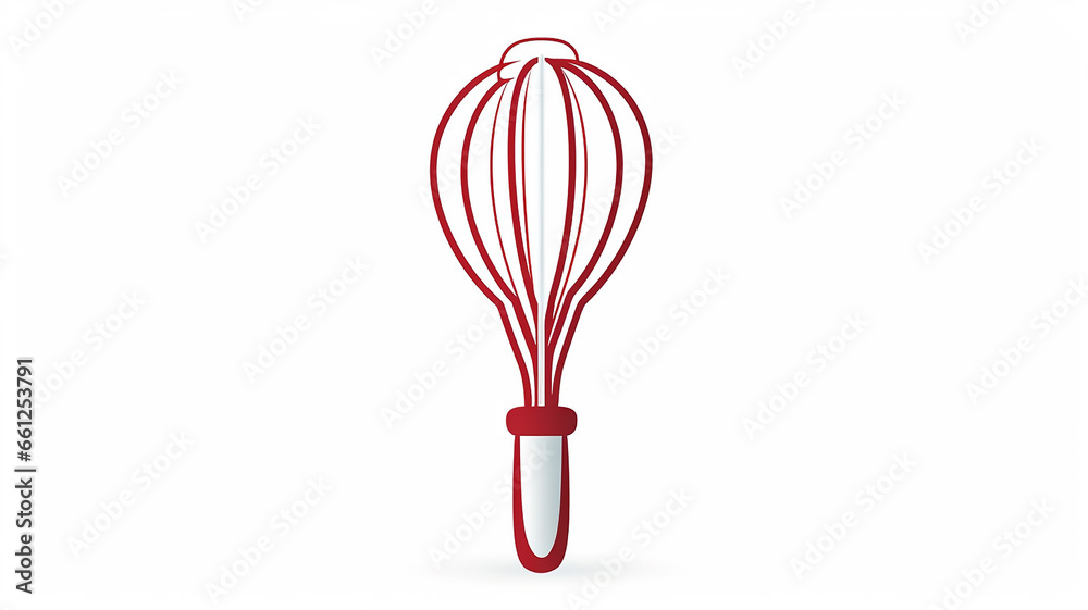 Baking with Wire Whisk Logo on White Background Baking with Wire Whisk Logo on White Background