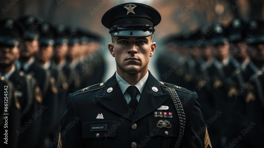 Person parade military army uniform Person parade military army uniform