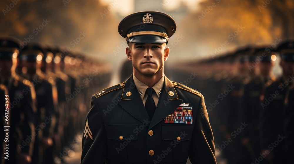 Person parade military army uniform Person parade military army uniform