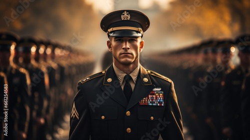 Person parade military army uniform photo
