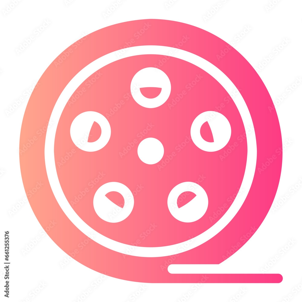movie reel Gradient icon movie reel Gradient icon