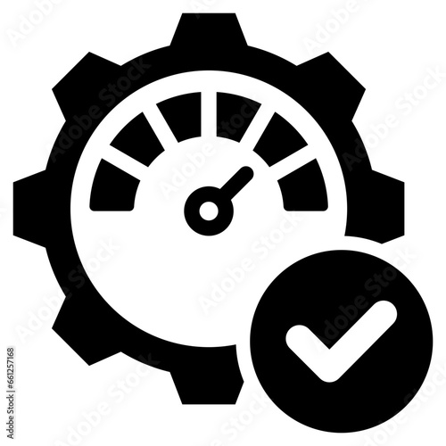 Performance Optimization Glyph Icon