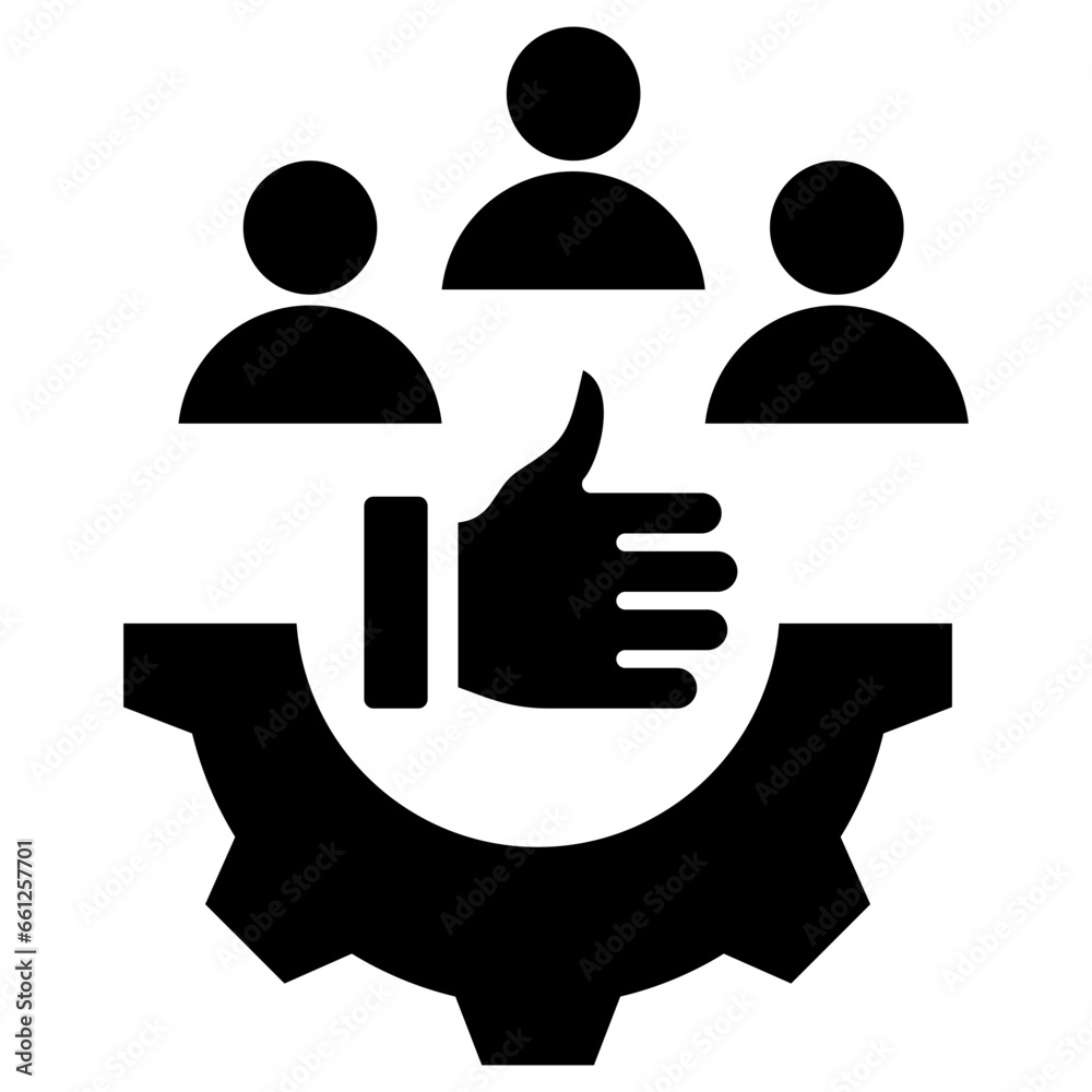 Satisfaction Glyph Icon