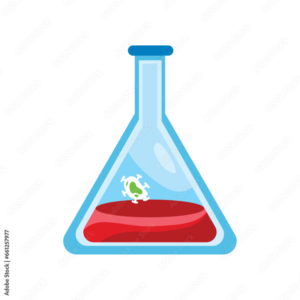 virus nipah test tube and blood
