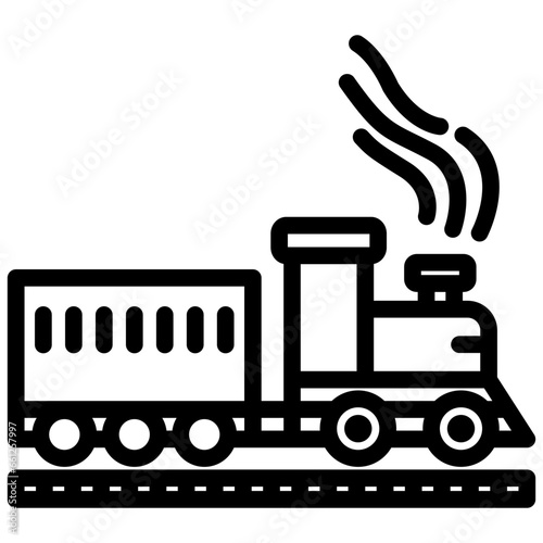 Rail Services Outline Icon