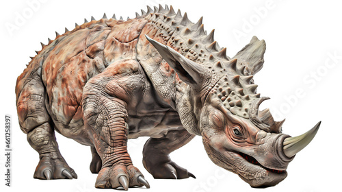 トリケラトプスのイメージ - image of Triceratops - No3-1 Generative AI © Orange Eyes