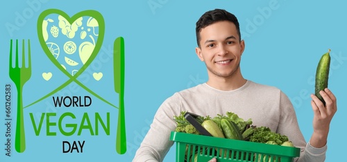 Young man holding shopping ...