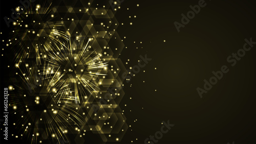 Happy new year, christmas eve abstract background greeting card, holiday concept.