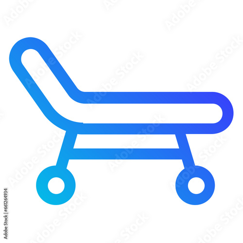 medical stretcher icon