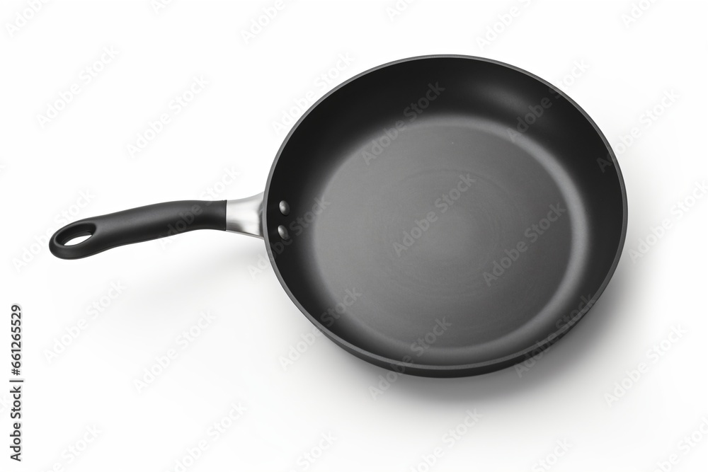 A frying pan isolated on a white background A frying pan isolated on a white background