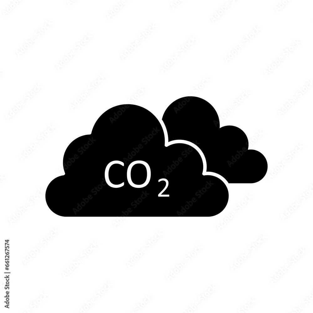 Co2, ecology, cloud icon.vector flat trendy style illustration on white background..eps Co2, ecology, cloud icon.vector flat trendy style illustration on white background..eps