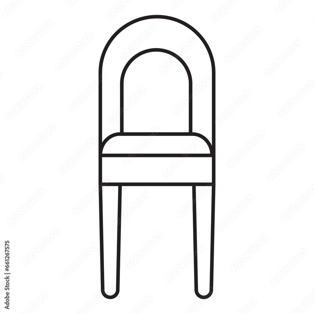 Chair, furniture icon. vector flat trendy style illustration on white background..eps Chair, furniture icon. vector flat trendy style illustration on white background..eps