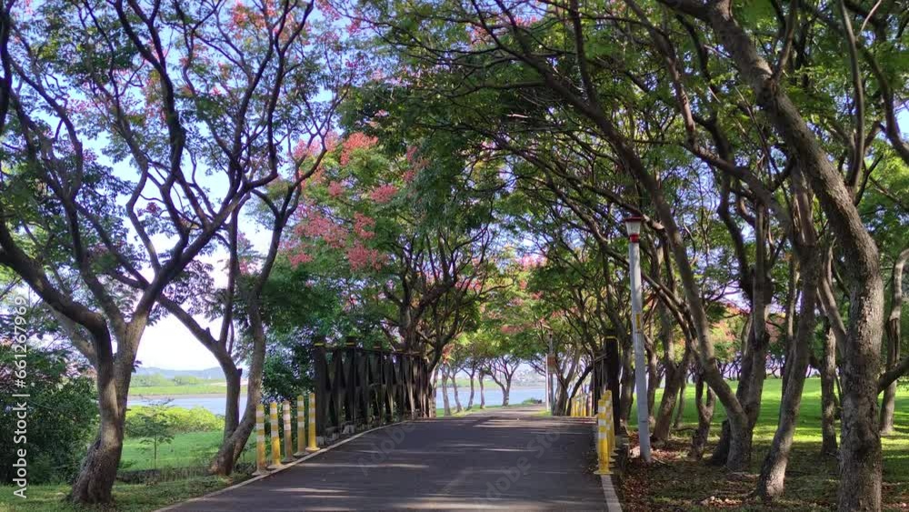 Beautiful scenery of Bali, Tamsui Bike Trail, New Taipei City, Taiwan Beautiful scenery of Bali, Tamsui Bike Trail, New Taipei City, Taiwan