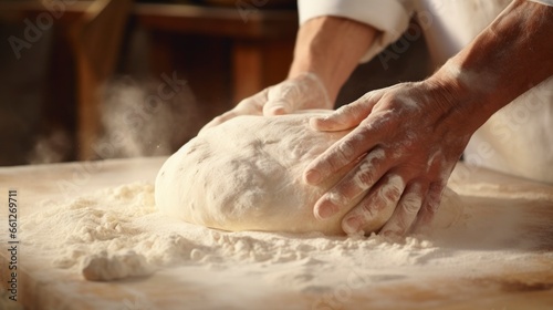 knead dough to make bread