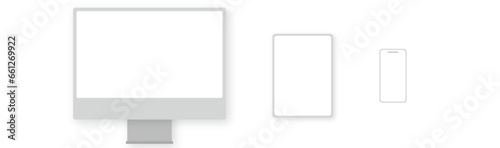 apple device imac ipad iphone vector