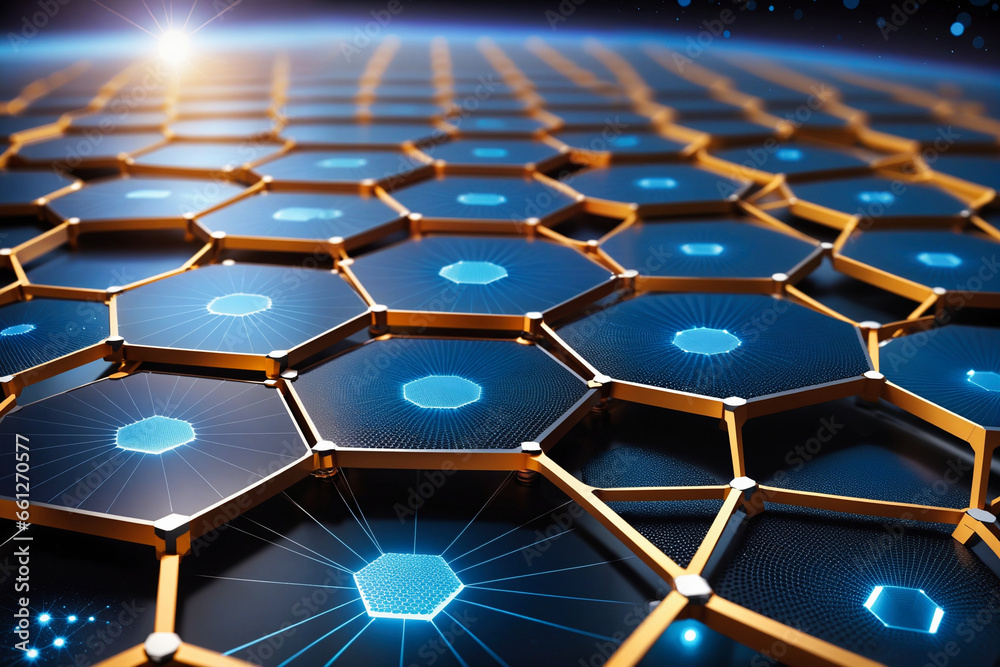 Obraz premium Graphene material concept