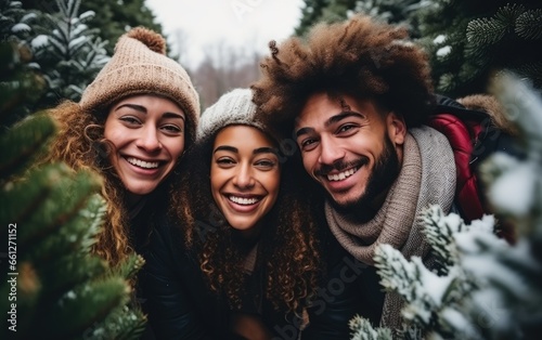 Happy multicultural guys an...