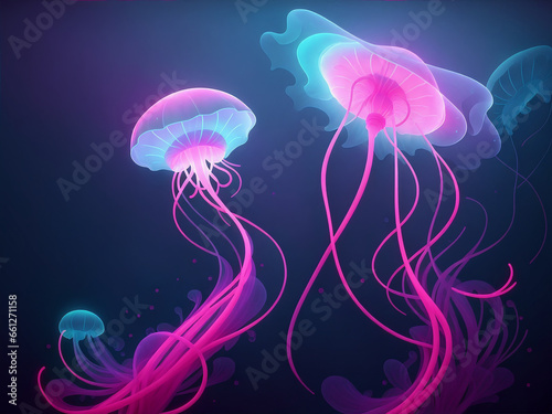 jellyfish in the dark