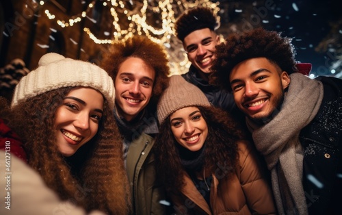 Happy multicultural guys an...