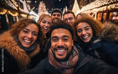 Happy multicultural guys an...