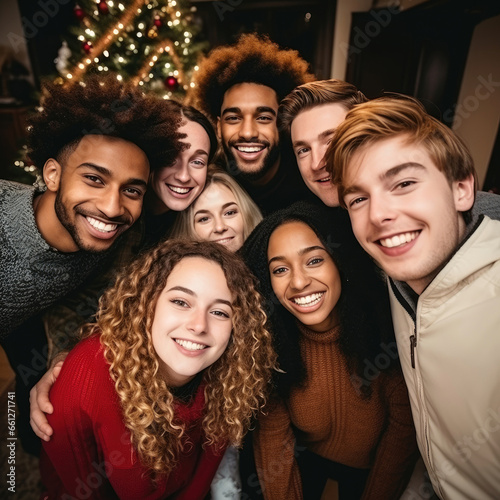 Happy multicultural guys an...