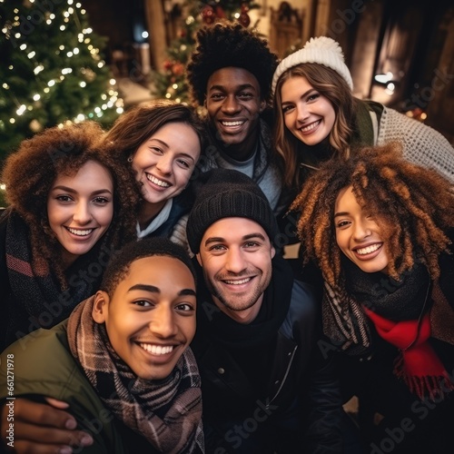Happy multicultural guys an...