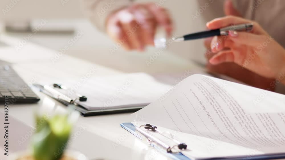 Lawyer Hand Document Review