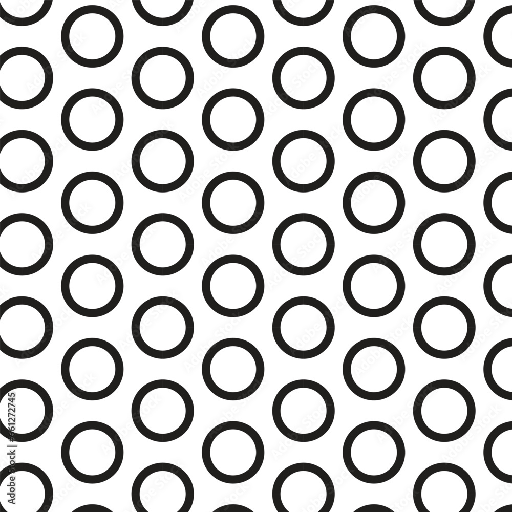 abstract seamless black circle pattern.