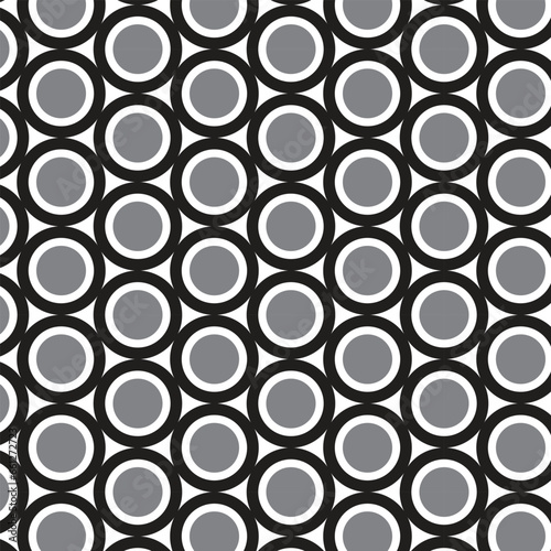 abstract seamless black grey circle pattern.