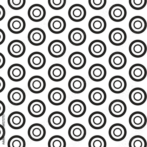 abstract seamless black circle pattern art.