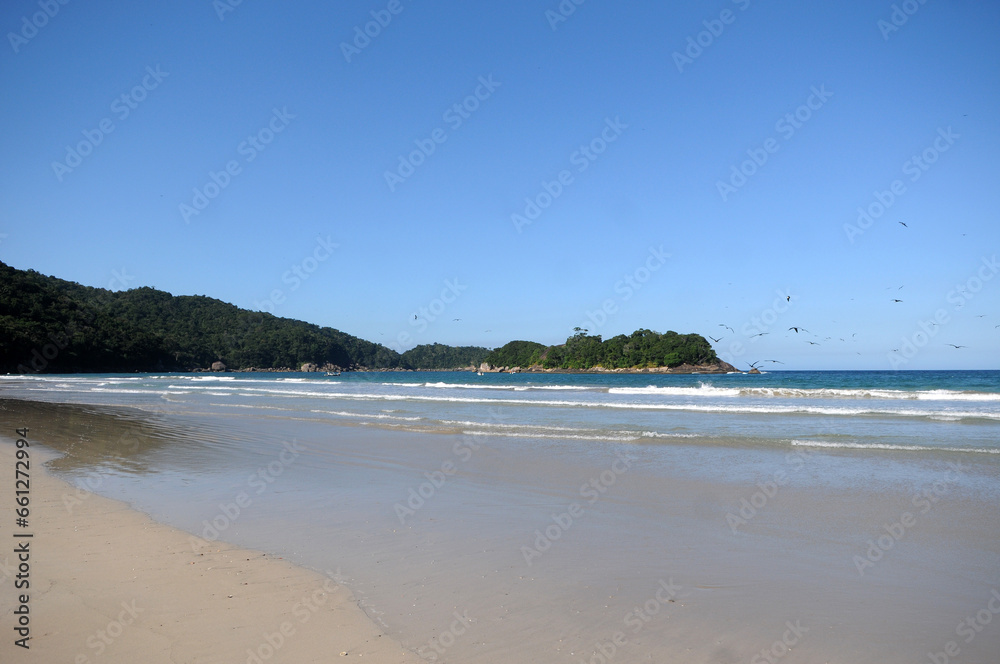 Dois Rios Beach, located on Ilha Grande in the state of Rio de Janeiro. Dois Rios Beach, located on Ilha Grande in the state of Rio de Janeiro.