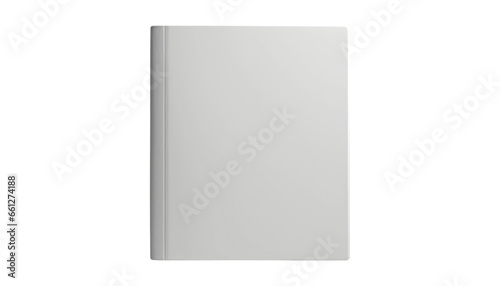 blank white book isolated on transparent background cutout © Papugrat