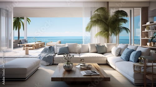 Sea view living room. © toeytoey