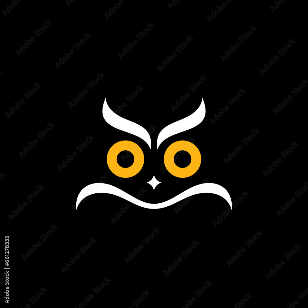 Owl Face Logo Concept