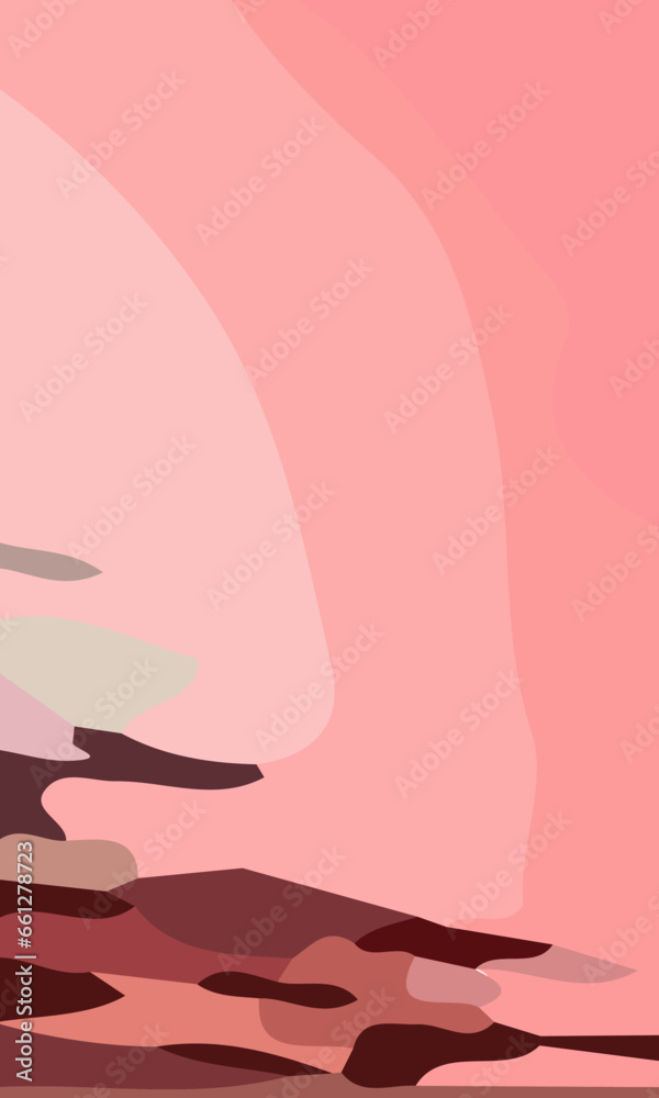 Aesthetic pink abstract background with copy space area. Suitable for poster and banner