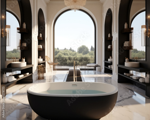 Modern Villa Bathroom, Element luxury.