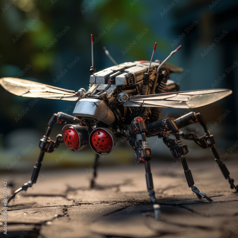 Fototapeta premium Miniature Robotic Insect Technology