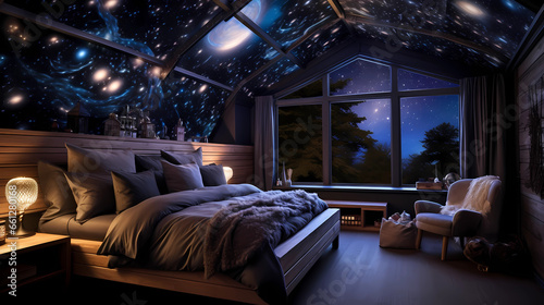 Star and Galaxy Theme Bedroom