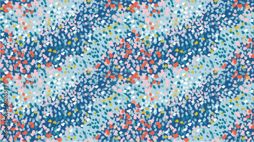 pattern with dots for fabric texture, summer dress pattern © peacefy