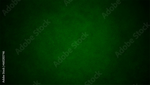 Green wall texture with center light spot. Concrete wall green color for texture background.