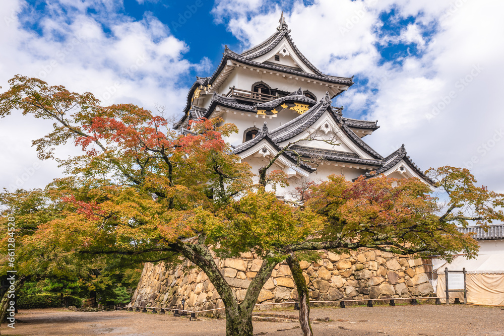 Tenshu of Hikone Castle located in Hikone city, Shiga, japan Tenshu of Hikone Castle located in Hikone city, Shiga, japan