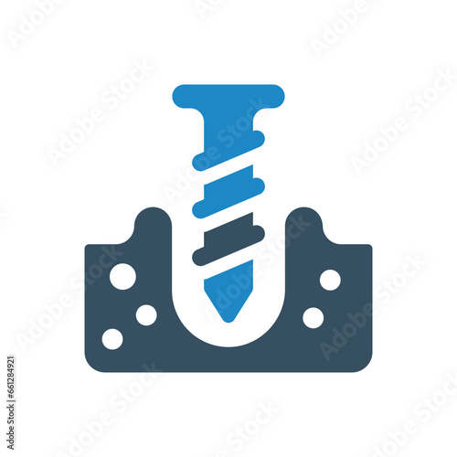 Drill, Auger icon vector illustration
