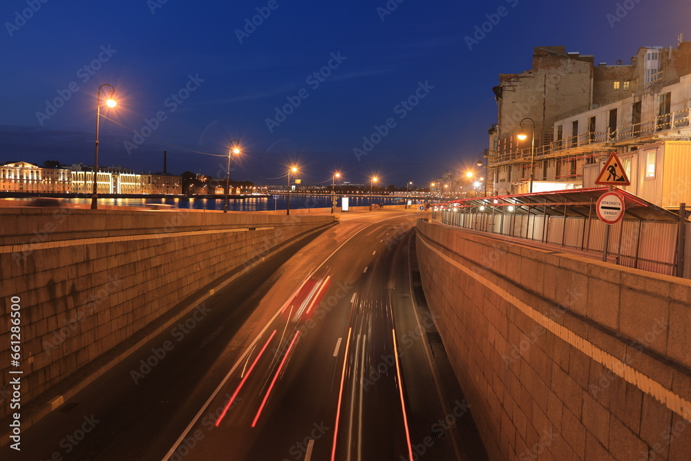 Fototapeta premium night view of the city