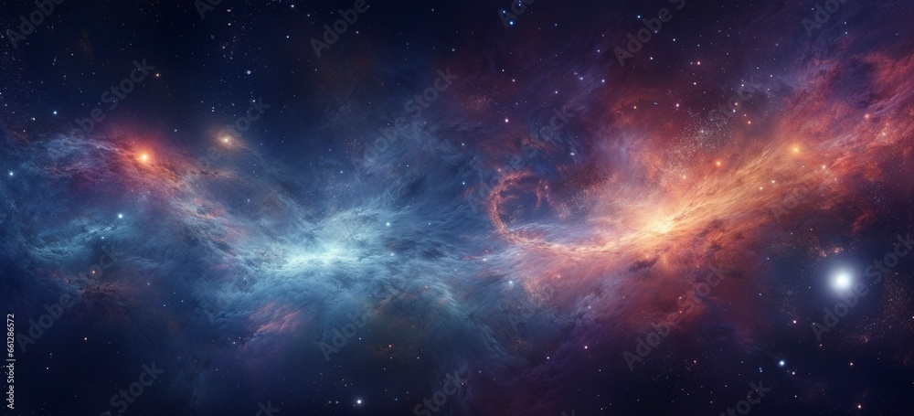 Cosmic Galaxy in Space