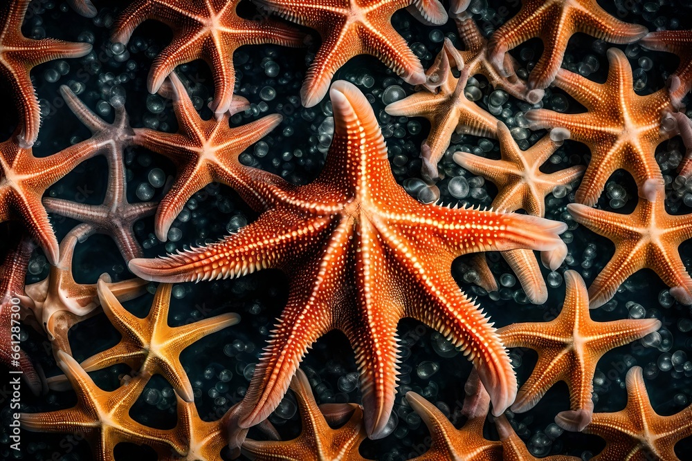 star fish in the sea water absracat background star fish in the sea water absracat background