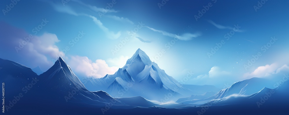 Beautiful Mountains in the snow
